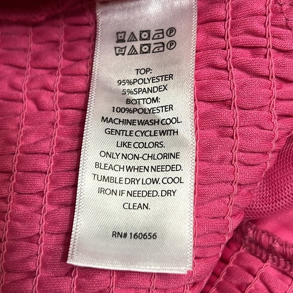 Simply Jules Strapless Pink Bikini Top Tulle Accent Sz M NWT - Picture 5 of 8